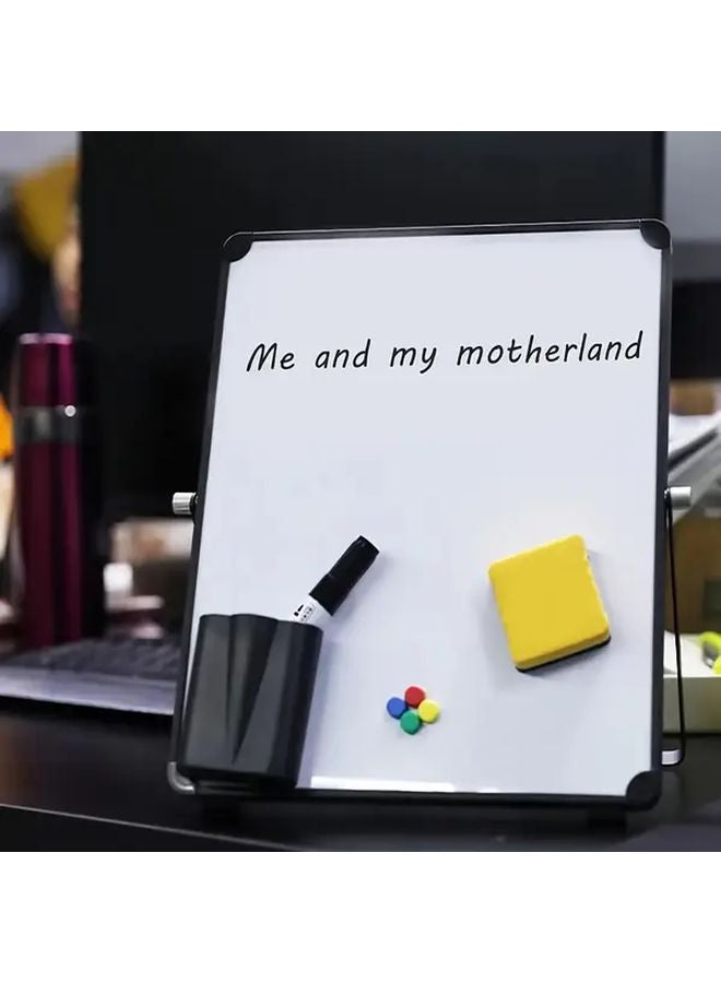 Black Portable Magnetic Desktop Whiteboard Aluminum Alloy Foldable Stand For Office Study Writing - Image 5